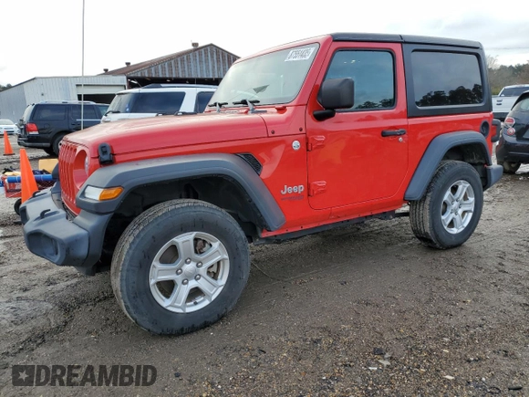 2020 Jeep Wrangler Willys z VIN 1C4GJXAG8LW180801, wystawiony jako Copart lot #87551435 z przebiegiem 71 216 mil mil oraz Szkoda całkowita • Salvage title. Historia ofert i sprzedaży dostępna na DreamBid. Obrazek 1.