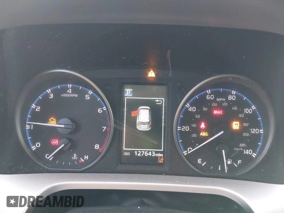 2018 Toyota RAV4 LE with VIN JTMBFREV4JJ717092, listed as a IAAI auction lot 41492235 with 127,643 mi miles. Bid and sale history available at carsss.com. Image 7.