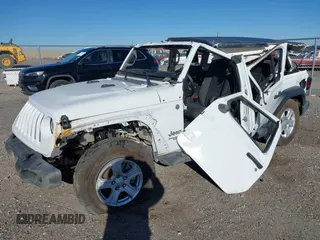 2019 Jeep Wrangler Unlimited Sport S with VIN 1C4HJXDN6KW523554, listed as a IAAI auction lot 41648277 with 91,648 mi miles and . Bid and sale history available at DreamBid. Image 17.