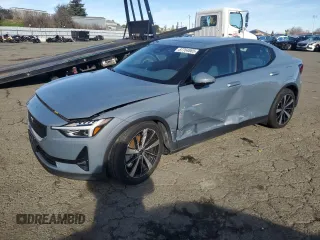 2021 Polestar 2 Launch Edition with VIN LPSED3KA7ML021801, listed as a Copart auction lot 87764865 with 35,592 mi miles and Salvage Title. Bid and sale history available at carsss.com. Image 1.