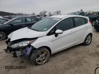 2019 Ford Fiesta SE with VIN 3FADP4EJ0KM112888, listed as a Copart auction lot 46938845 with 64,410 mi miles and Salvage Title. Bid and sale history available at carsss.com. Image 1.
