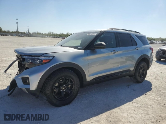2022 Ford Explorer Timberline with VIN 1FMSK8JH4NGB61497, listed as a Copart auction lot 49244035 with 40,044 mi miles and Salvage Title. Bid and sale history available at carsss.com. Image 1.