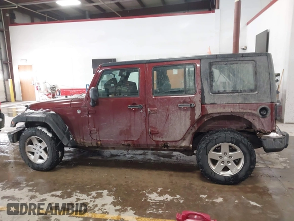 2009 Jeep Wrangler Unlimited X with VIN 1J4GZ39159L718649, listed as a IAAI auction lot 41395033 with 289,574 mi miles. Bid and sale history available at carsss.com. Image 14.