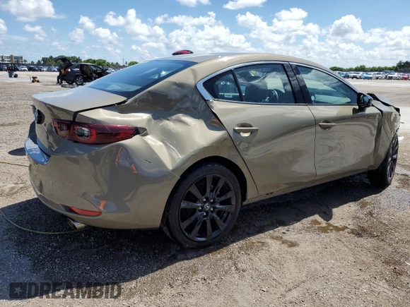 2024 Mazda 3 Carbon Edition with VIN 3MZBPBXY7RM402746, listed as a Copart auction lot 61170235 with 42,740 mi miles and Non repairable. Bid and sale history available at DreamBid. Image 3.