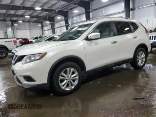2015 Nissan Rogue SL with VIN 5N1AT2MV3FC754672, listed as a Copart auction lot 46182745 with 186,975 mi miles and Salvage Title. Bid and sale history available at carsss.com. Image 1.