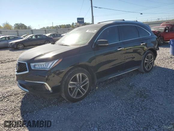 2018 Acura MDX Advance with VIN 5J8YD3H9XJL001637, listed as a Copart auction lot 76556854 with 76,886 mi miles and Salvage Title. Bid and sale history available at DreamBid. Image 1.