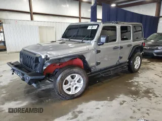 2020 Jeep Wrangler Unlimited Sport S z VIN 1C4HJXDN7LW129496, wystawiony jako Copart lot #51569875 z przebiegiem 124 159 mil mil oraz Szkody całkowita. Historia ofert i sprzedaży dostępna na DreamBid. Obrazek 1.