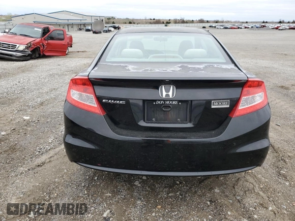 2012 Honda Civic Cpe LX with VIN 2HGFG3B5XCH553451, listed as a Copart auction lot 51416055 with 89,845 mi miles and Salvage Title. Bid and sale history available at carsss.com. Image 6.