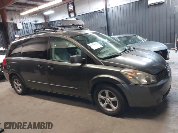 2004 Nissan Quest S with VIN 5N1BV28UX4N353525, listed as a IAAI auction lot 39576363 with 110,784 mi miles. Bid and sale history available at carsss.com. Image 13.