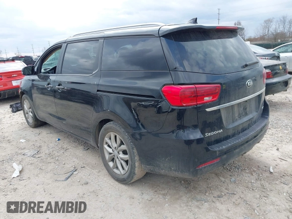 2019 Kia Sedona EX with VIN KNDMB5C13K6534221, listed as a IAAI auction lot 41880056 with 140,726 mi miles. Bid and sale history available at carsss.com. Image 3.