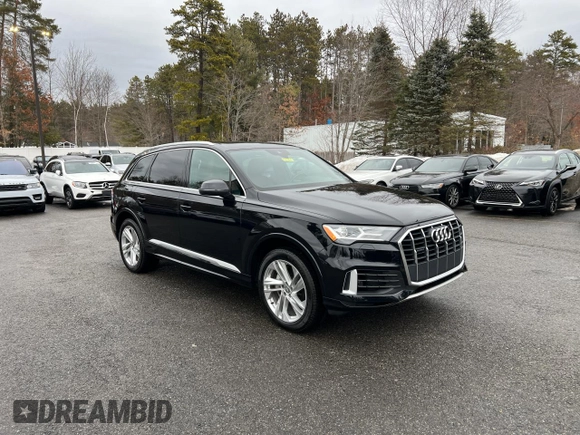 2020 Audi Q7 Premium z VIN WA1AXAF70LD003658, wystawiony jako Copart lot #48668495 z przebiegiem 88 618 mil mil oraz Czysty tytuł • Clean title. Historia ofert i sprzedaży dostępna na DreamBid. Obrazek 2.