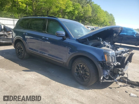 2024 Kia Telluride SX Prestige X-Line with VIN 5XYP5DGC1RG439447, listed as a Copart auction lot 52987835 with Not provided miles and Salvage title. Bid and sale history available at DreamBid. Image 4.