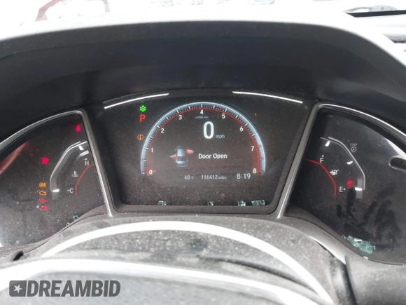 2019 Honda Civic Sport with VIN 2HGFC2F8XKH585650, listed as a IAAI auction lot 42043354 with 116,412 mi miles and . Bid and sale history available at DreamBid. Image 7.