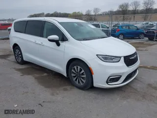 2023 Chrysler Pacifica Hybrid Touring L with VIN 2C4RC1L74PR540870, listed as a IAAI auction lot 42056528 with 46,940 mi miles. Bid and sale history available at carsss.com. Image 1.