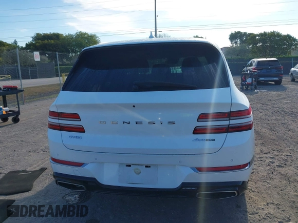 2023 Genesis GV80 with VIN KMUHCESCXPU106714, listed as a IAAI auction lot 41899438 with 35,750 mi miles and . Bid and sale history available at DreamBid. Image 16.