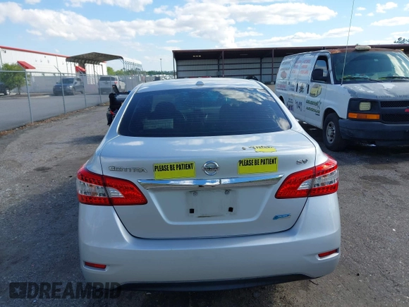 2013 Nissan Sentra SV with VIN 3N1AB7APXDL699460, listed as a IAAI auction lot 41988177 with 92,251 mi miles. Bid and sale history available at carsss.com. Image 16.