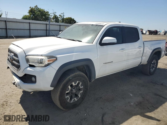 2017 Toyota Tacoma SR5 with VIN 3TMDZ5BN2HM027836, listed as a Copart auction lot 57299415 with 124,255 mi miles and Salvage title. Bid and sale history available at DreamBid. Image 1.