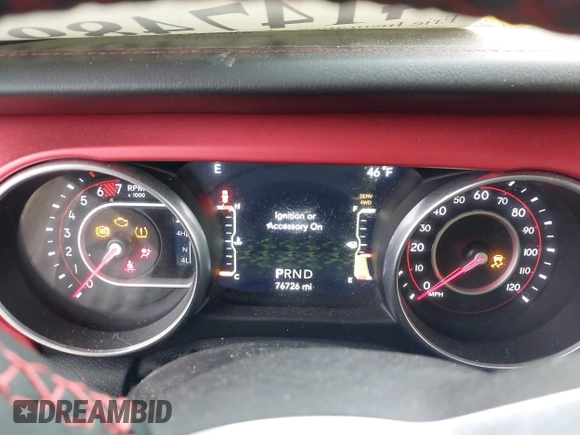 2020 Jeep Wrangler Unlimited Rubicon z VIN 1C4HJXFN7LW172944, wystawiony jako IAAI lot #41474893 z przebiegiem 76 726 mil mil oraz . Historia ofert i sprzedaży dostępna na DreamBid. Obrazek 7.