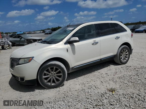 2012 Lincoln MKX with VIN 2LMDJ6JK4CBL00547, listed as a Copart auction lot 54607975 with 140,712 mi miles and Salvage Title. Bid and sale history available at carsss.com. Image 1.