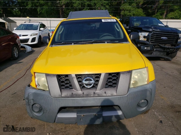 2005 Nissan Xterra S with VIN 5N1AN08U55C609695, listed as a Copart auction lot 60677814 with 193,511 mi miles and Salvage Title. Bid and sale history available at carsss.com. Image 5.
