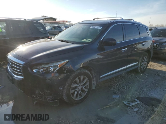 2015 Infiniti QX60 with VIN 5N1AL0MM1FC532353, listed as a Copart auction lot 43291125 with 87,530 mi miles and Salvage title. Bid and sale history available at DreamBid. Image 1.