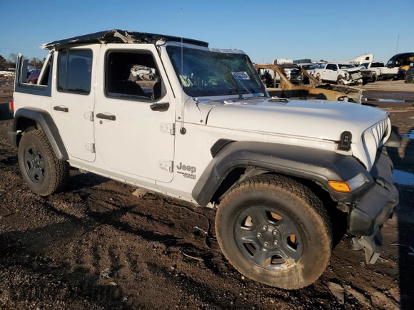 2021 Jeep Wrangler Unlimited Sport with VIN 1C4HJXDN2MW556893, listed as a Copart auction lot 41532205 with 52,891 mi miles and Salvage title. Bid and sale history available at DreamBid. Image 4.
