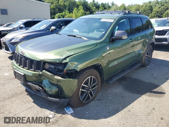 2020 Jeep Grand Cherokee Trailhawk z VIN 1C4RJFLG5LC378351, wystawiony jako Copart lot #64260415 z przebiegiem 53 762 mil mil oraz Szkoda całkowita • Salvage title. Historia ofert i sprzedaży dostępna na DreamBid. Obrazek 1.