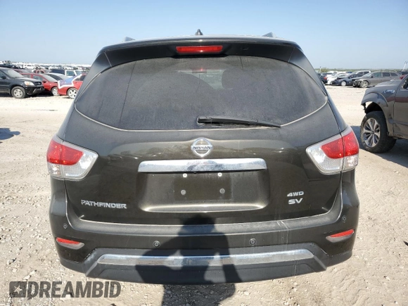 2015 Nissan Pathfinder SL with VIN 5N1AR2MM3FC638443, listed as a Copart auction lot 84813624 with Not provided miles and Salvage title. Bid and sale history available at DreamBid. Image 6.