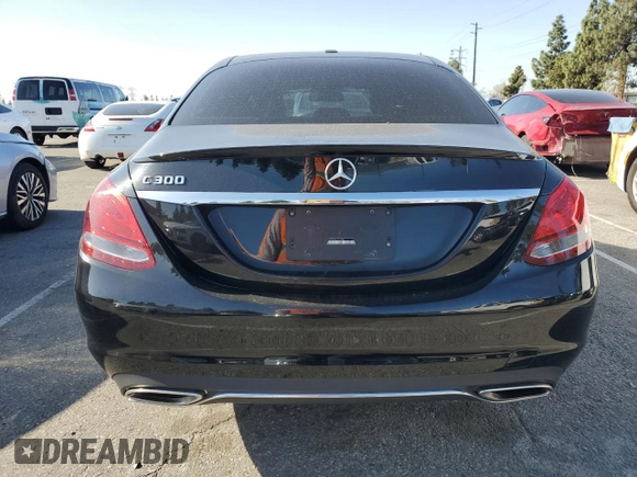 2018 Mercedes-Benz C with VIN 55SWF4JB0JU263980, listed as a Copart auction lot 50843375 with 92,395 mi miles and Salvage Title. Bid and sale history available at carsss.com. Image 6.