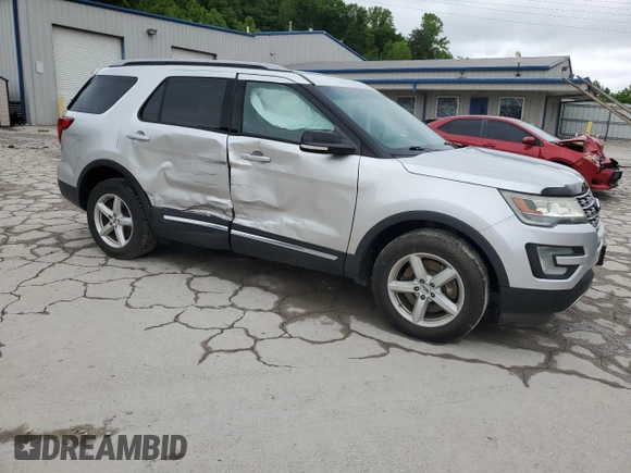 2017 Ford Explorer XLT with VIN 1FM5K8D86HGB68092, listed as a Copart auction lot 58046485 with 78,572 mi miles and Salvage title. Bid and sale history available at DreamBid. Image 4.
