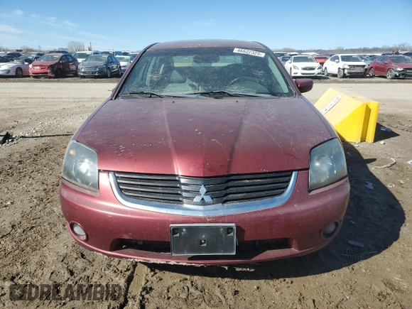 2007 Mitsubishi Galant GTS with VIN 4A3AB56S97E077254, listed as a Copart auction lot 46622325 with 206,331 mi miles and Salvage Title. Bid and sale history available at carsss.com. Image 5.