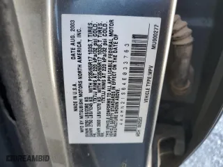 2004 Mitsubishi Endeavor LS with VIN 4A4MN21S64E033763, listed as a Copart auction lot 70665634 with 0 mi miles and Salvage Title. Bid and sale history available at carsss.com. Image 13.