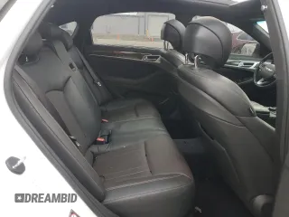 2018 Genesis G80 Sport with VIN KMHGN4JB7JU241681, listed as a Copart auction lot 49821055 with 99,833 mi miles and Salvage title. Bid and sale history available at DreamBid. Image 10.