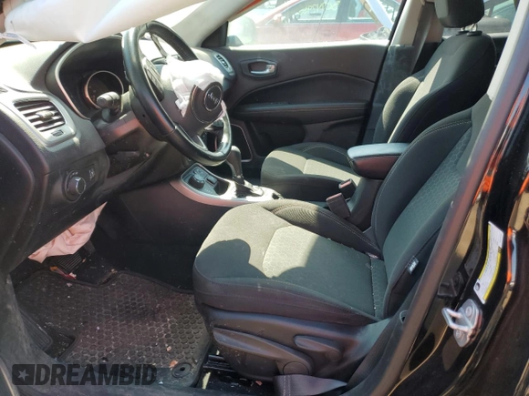 2021 Jeep Compass Sport with VIN 3C4NJDAB8MT554681, listed as a Copart auction lot 50680095 with 19,750 mi miles and Salvage title. Bid and sale history available at DreamBid. Image 7.