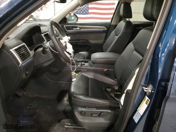 2021 Volkswagen Atlas 2.0T SEL with VIN 1V2BP2CA9MC557058, listed as a Copart auction lot 40885974 with 50,966 mi miles. Bid and sale history available at carsss.com. Image 7.