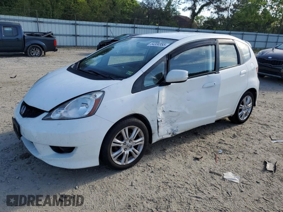2010 Honda Fit Sport with VIN JHMGE8H49AC038461, listed as a Copart auction lot 54330355 with 133,428 mi miles and Salvage title. Bid and sale history available at DreamBid. Image 1.