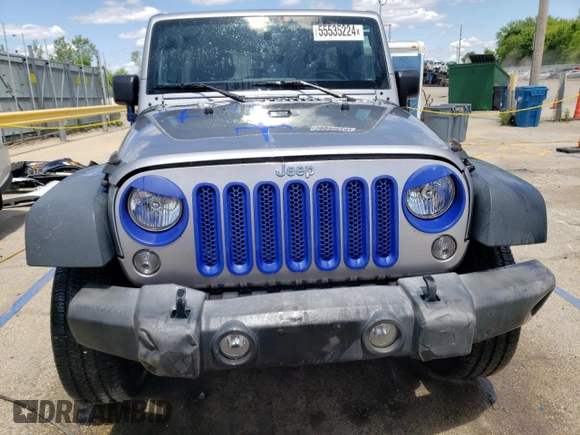2018 Jeep Wrangler JK Unlimited Sport S with VIN 1C4BJWDG3JL926795, listed as a Copart auction lot 55535224 with 53,377 mi miles and Salvage Title. Bid and sale history available at carsss.com. Image 5.