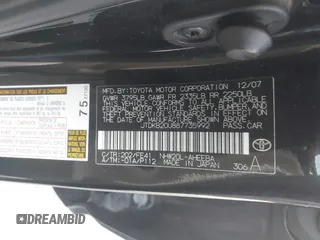 2008 Toyota Prius with VIN JTDKB20U887735992, listed as a IAAI auction lot 41895532 with 166,359 mi miles. Bid and sale history available at carsss.com. Image 9.