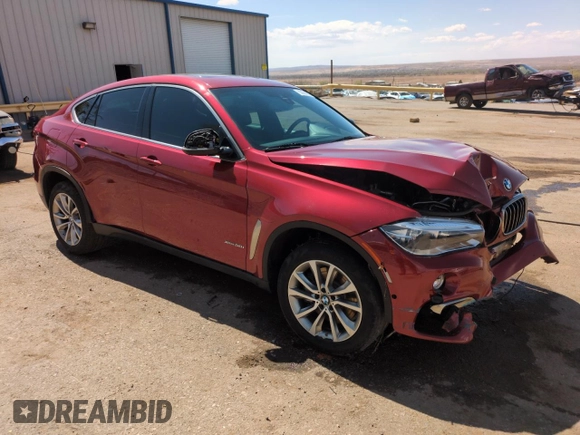 2018 BMW X6 xDrive50i with VIN 5UXKU6C54J0Z66522, listed as a Copart auction lot 50924585 with 49,359 mi miles and Salvage Title. Bid and sale history available at carsss.com. Image 4.
