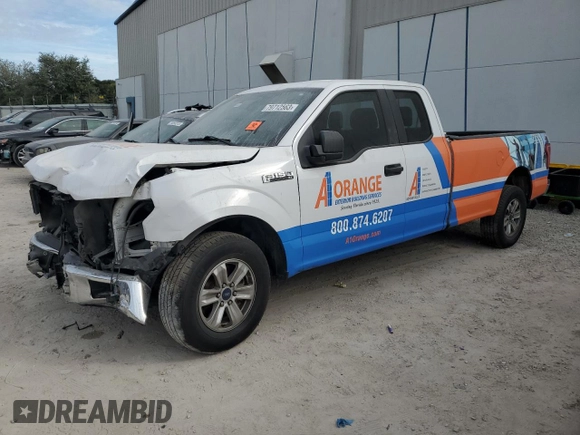2017 Ford F-150 XL with VIN 1FTEX1CF0HKE54952, listed as a Copart auction lot 41434955 with 181,807 mi miles and Salvage Title. Bid and sale history available at carsss.com. Image 1.