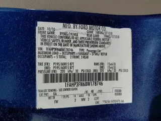 2008 Ford Focus SE with VIN 1FAHP35N68W189448, listed as a Copart auction lot 69706044 with 60,721 mi miles and Salvage Title. Bid and sale history available at carsss.com. Image 12.