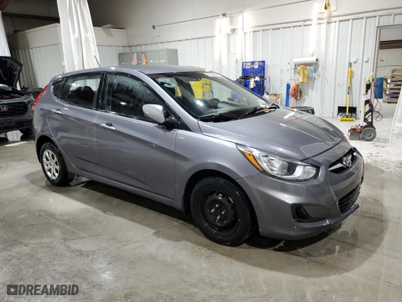 2013 Hyundai Accent GL with VIN KMHCT5AE6DU129091, listed as a Copart auction lot 52282095 with 203,493 mi miles and Salvage Title. Bid and sale history available at carsss.com. Image 4.
