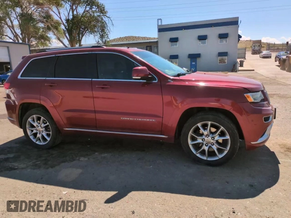 2015 Jeep Grand Cherokee Summit with VIN 1C4RJFJM6FC833687, listed as a Copart auction lot 59620695 with 110,074 mi miles and Salvage title. Bid and sale history available at DreamBid. Image 13.