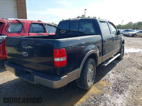 2005 Ford F-150 XLT with VIN 1FTPW14515KD71446, listed as a IAAI auction lot 41910372 with 113,725 mi miles. Bid and sale history available at carsss.com. Image 4.