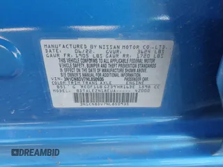 2022 Nissan Versa S с VIN 3N1CN8DV7NL850935, выставлен на аукционе IAAI как лот 42068001 с пробегом 35 801 миль миль и . История ставок и продаж доступна на DreamBid. Изображение 9.