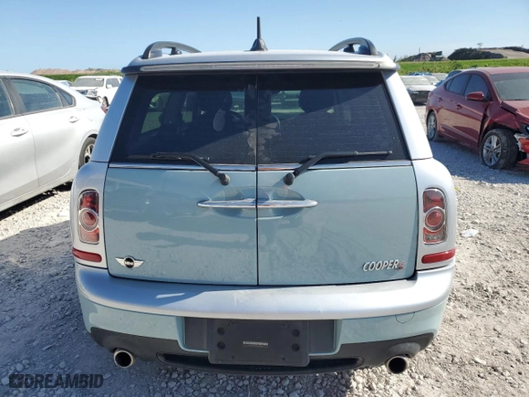 2012 MINI Cooper Clubman S with VIN WMWZG3C58CTY37901, listed as a Copart auction lot 53705885 with 34,458 mi miles and Salvage Title. Bid and sale history available at carsss.com. Image 6.