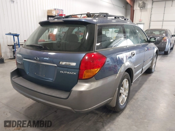 2005 Subaru Legacy Outback with VIN 4S4BP61C357327213, listed as a IAAI auction lot 42558683 with 163,106 mi miles and . Bid and sale history available at DreamBid. Image 4.