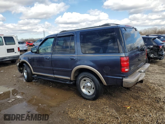 1999 Ford Expedition XLT z VIN 1FMPU18L5XLB51556, wystawiony jako Copart lot #49698855 z przebiegiem 194 898 mil mil oraz Szkoda całkowita • Salvage title. Historia ofert i sprzedaży dostępna na DreamBid. Obrazek 2.