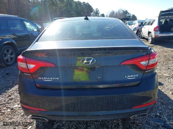 2016 Hyundai Sonata 2.4L Sport with VIN 5NPE34AF5GH310746, listed as a IAAI auction lot 41417142 with 150,117 mi miles. Bid and sale history available at carsss.com. Image 16.