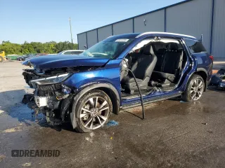 2024 Infiniti QX60 Luxe с VIN 5N1DL1FRXRC344608, выставлен на аукционе Copart как лот 52451285 с пробегом 6 047 миль миль и На запчасти • Non repairable. История ставок и продаж доступна на DreamBid. Изображение 1.